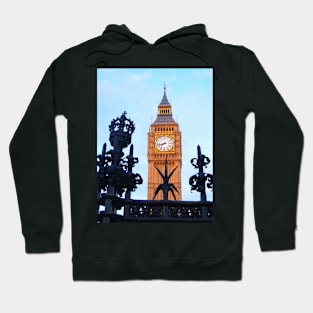 London. Big Ben through the Fence. Great Britain 2009 Hoodie